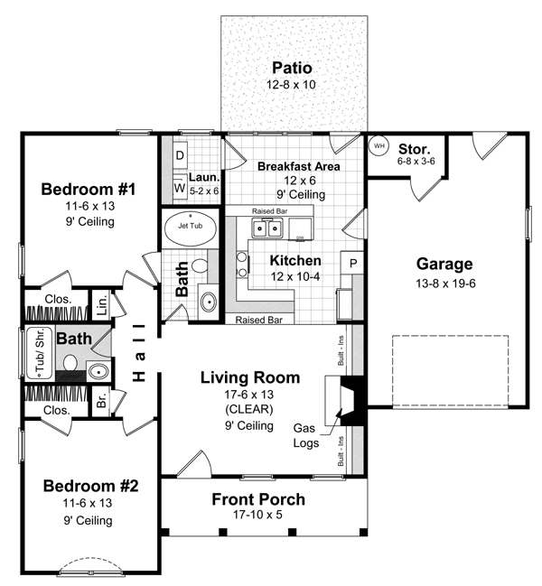 Click on house plans image to enlarge