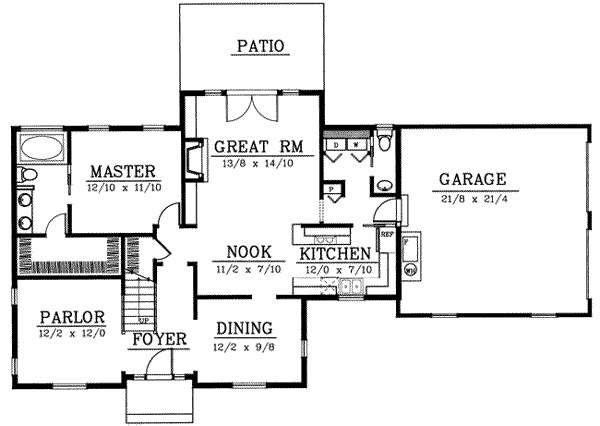 Click on house plans image to enlarge