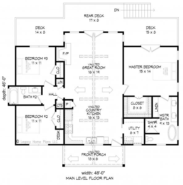 Click on house plans image to enlarge