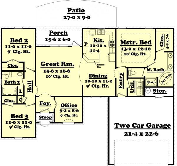 Click on house plans image to enlarge