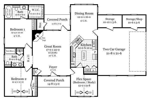 Click on house plans image to enlarge