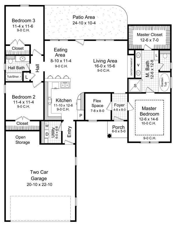 Click on house plans image to enlarge