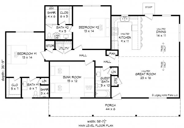 Click on house plans image to enlarge