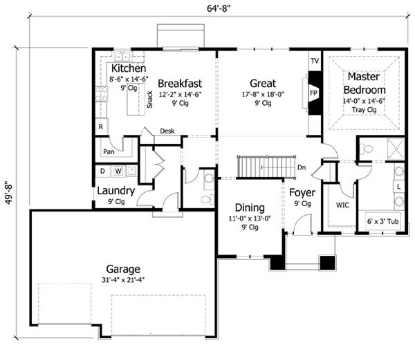 Click on house plans image to enlarge