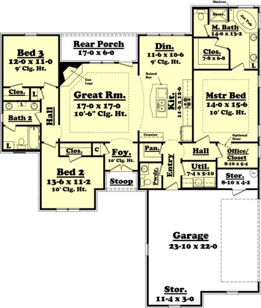 Click on house plans image to enlarge