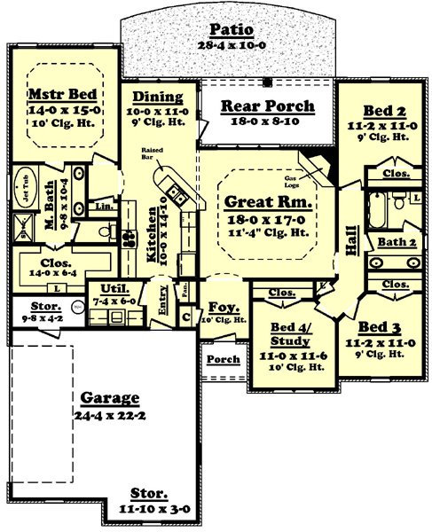 Click on house plans image to enlarge