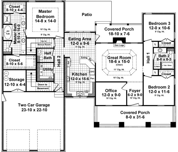 Click on house plans image to enlarge