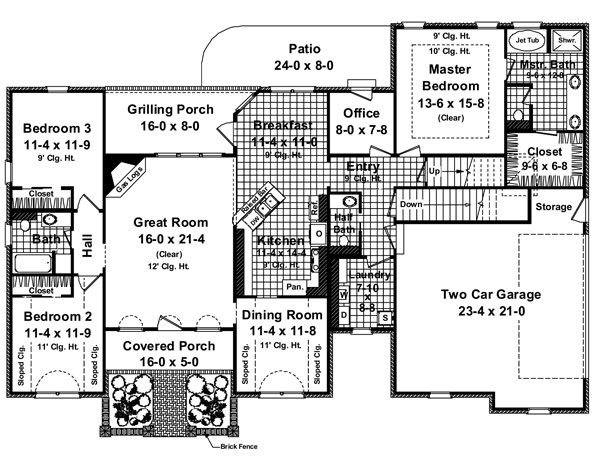 Click on house plans image to enlarge