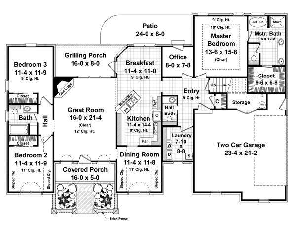 Click on house plans image to enlarge