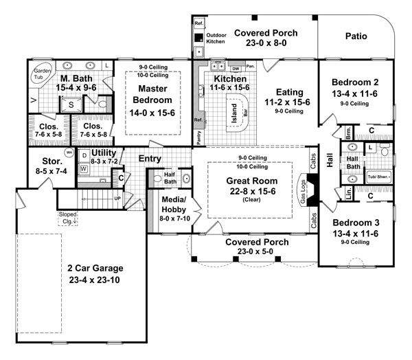 Click on house plans image to enlarge