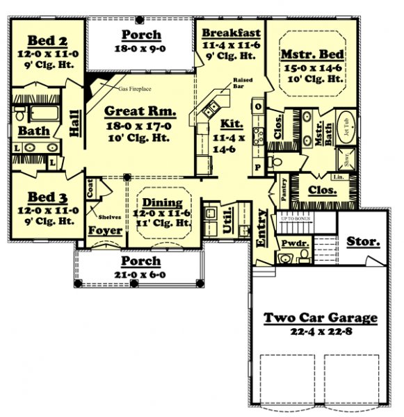 Click on house plans image to enlarge