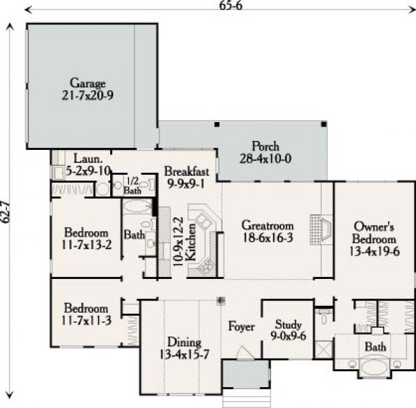 Click on house plans image to enlarge