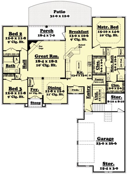 Click on house plans image to enlarge