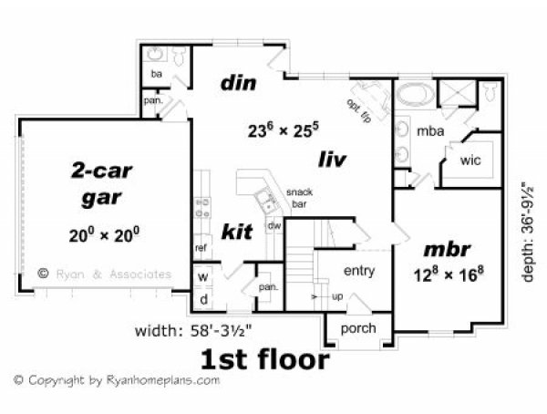 Click on house plans image to enlarge