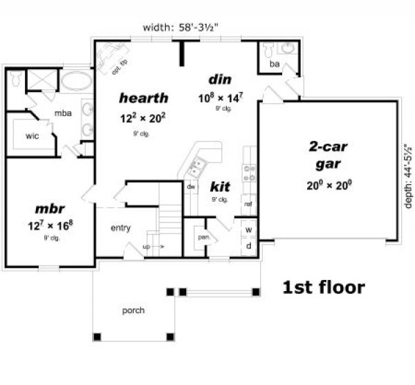 Click on house plans image to enlarge