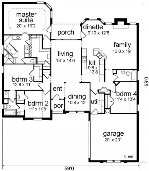 Click on house plans image to enlarge