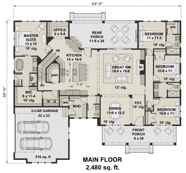 Click on house plans image to enlarge