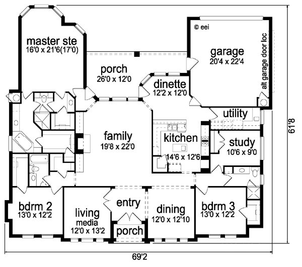 Click on house plans image to enlarge