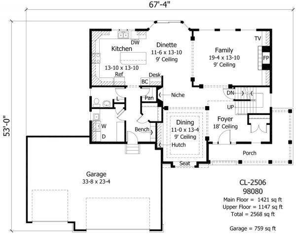 Click on house plans image to enlarge