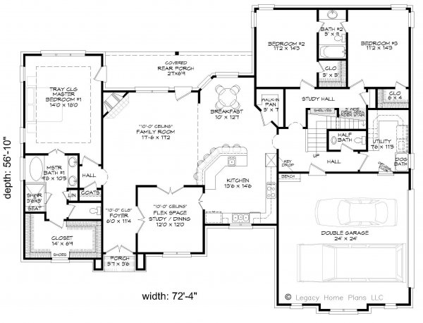 Click on house plans image to enlarge