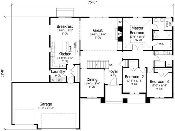 Click on house plans image to enlarge