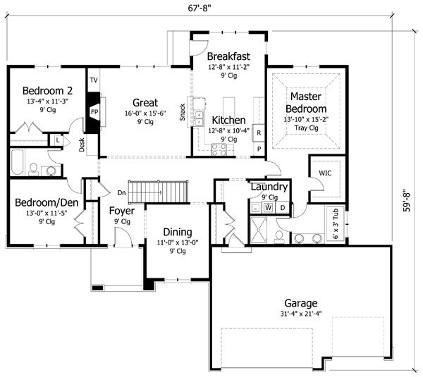 Click on house plans image to enlarge