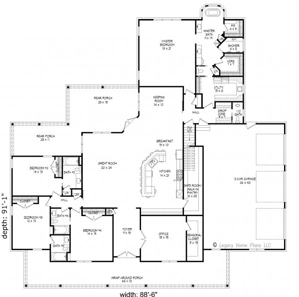 Click on house plans image to enlarge