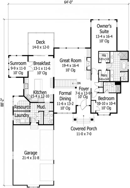 Click on house plans image to enlarge