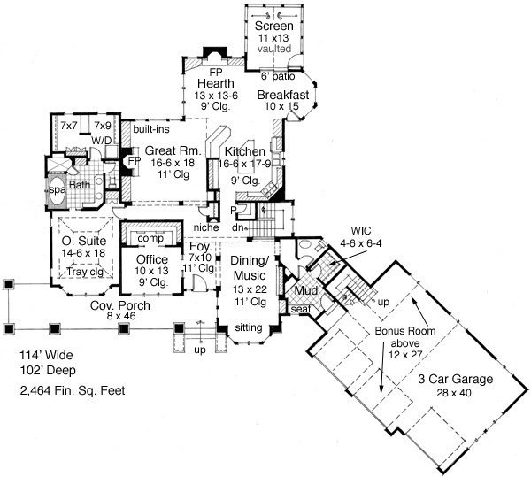 Click on house plans image to enlarge